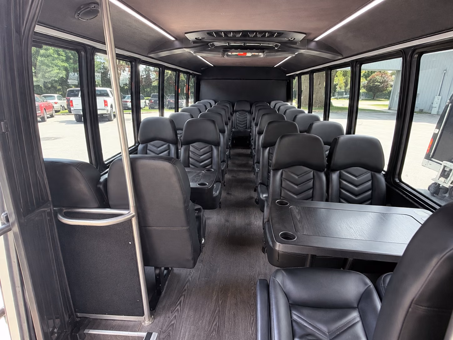 somerville 20 passenger minibus interior
