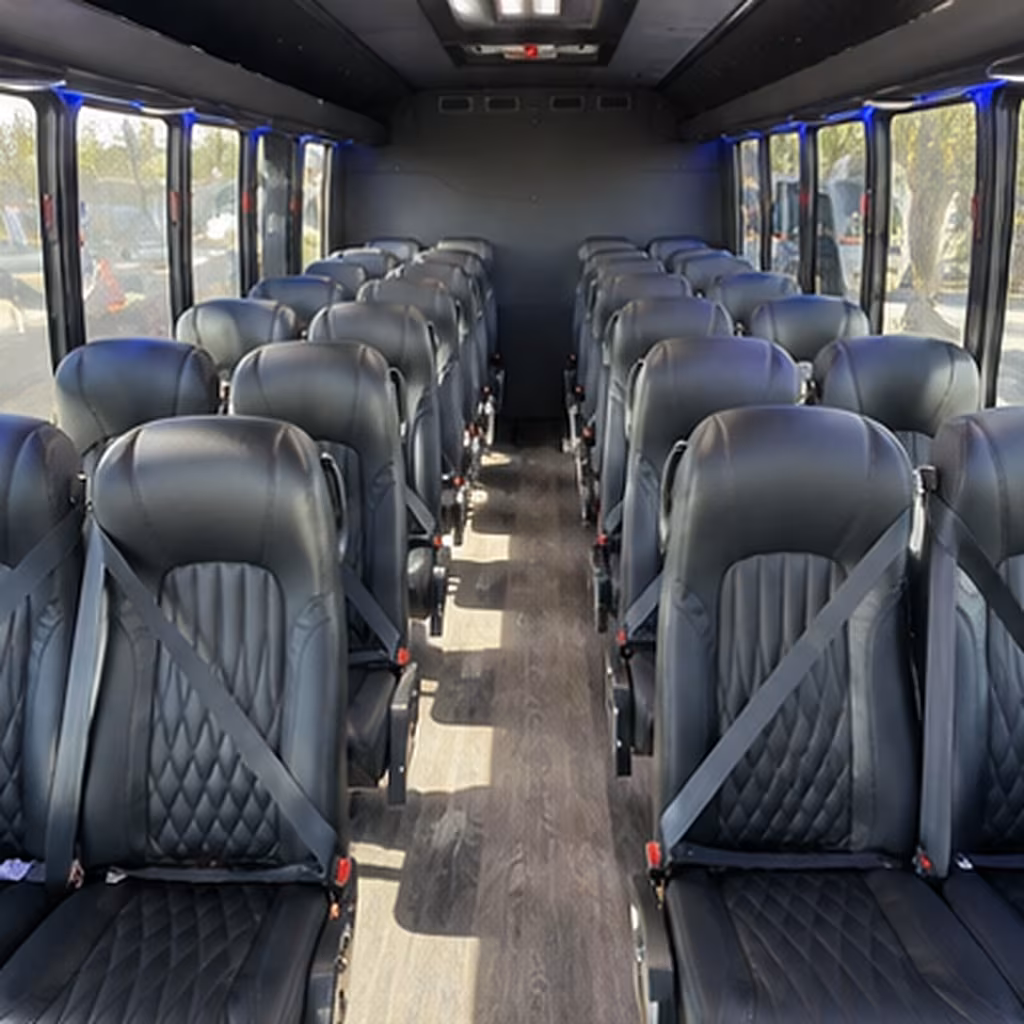 somerville 28 passenger minibus inside