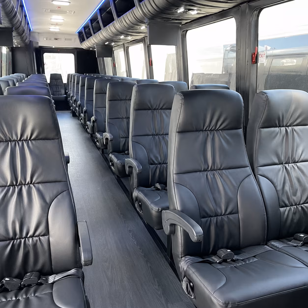 somerville 28 passenger minibus interior