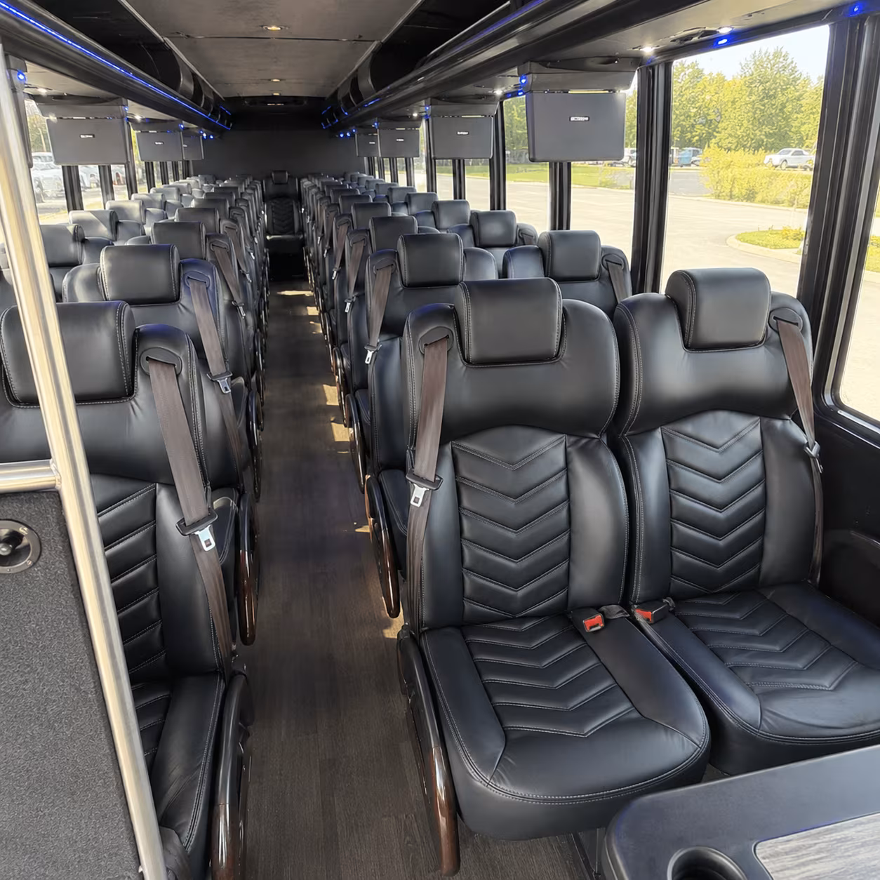 somerville 35 passenger minibus interior