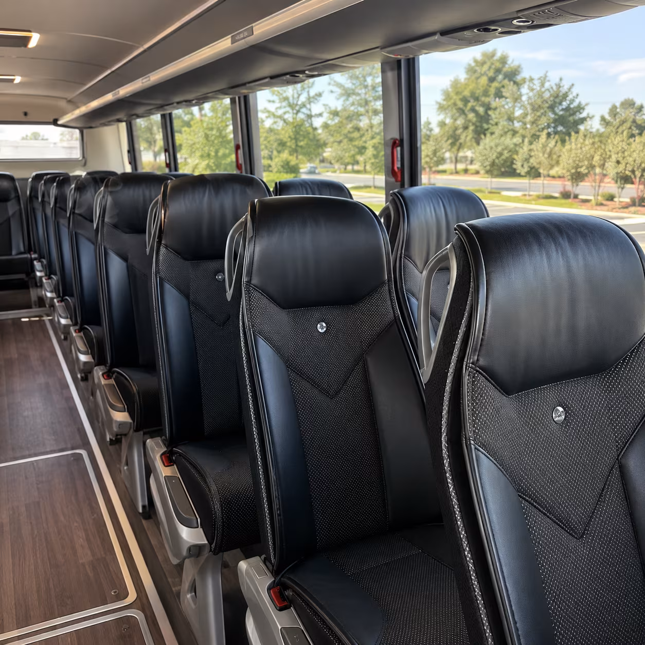 somerville 45 passenger charter bus interior