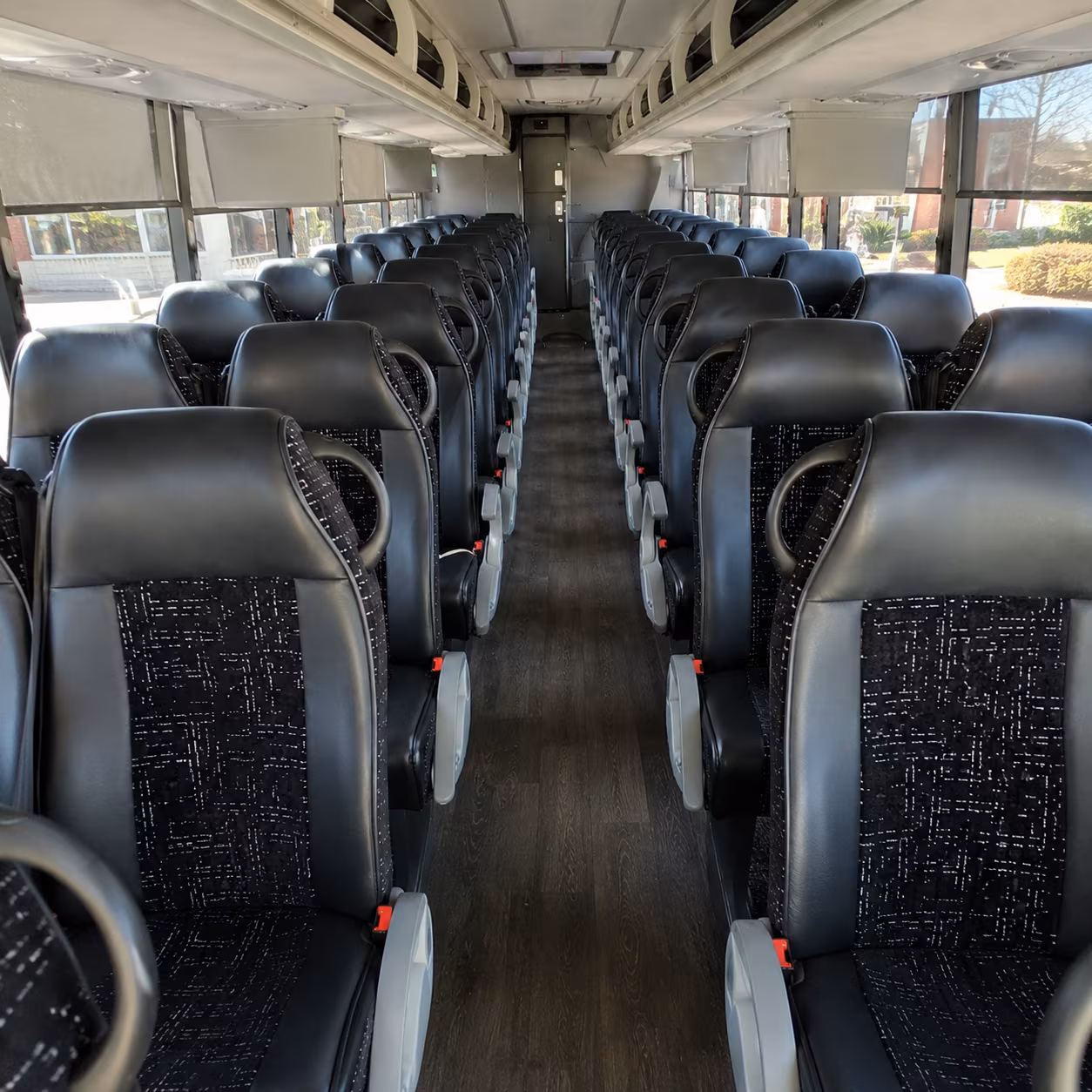 somerville 54 passenger charter bus inside