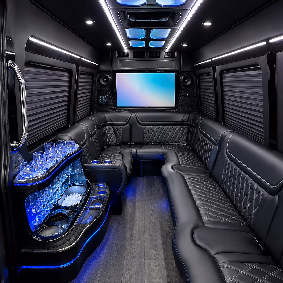 somerville party bus inside